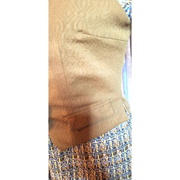 1960s 70s Vintage Dress w Vest Long sleeve Hand Made - Picture 9 of 12